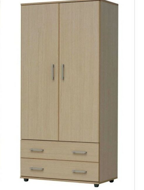 Ντουλάπα διαιρούμενη δίφυλλη με δύο συρτάρια