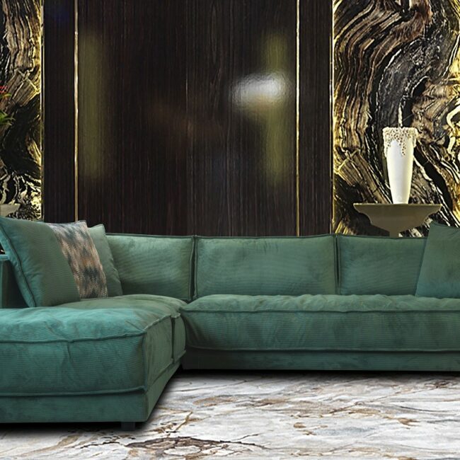 Σαλόνι γωνιακός καναπές box με πούπουλο μαλακός μαξιλαράτος