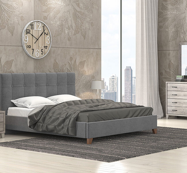 Σετ κρεβατοκάμαρας με ντυτό κρεβάτι